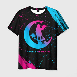 Мужская футболка Angels of Death - neon gradient