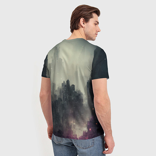Мужская футболка Городской ксеноморф / 3D-принт – фото 4