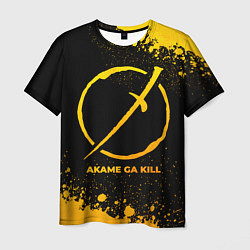Футболка мужская Akame ga Kill - gold gradient, цвет: 3D-принт