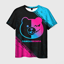 Мужская футболка Danganronpa - neon gradient