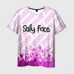 Мужская футболка Sally Face pro gaming: символ сверху
