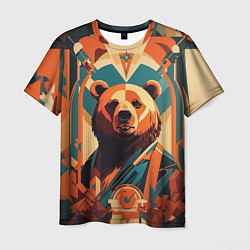 Футболка мужская Гордый медведь, цвет: 3D-принт