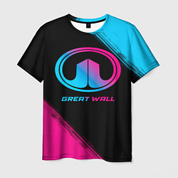 Мужская футболка Great Wall - neon gradient