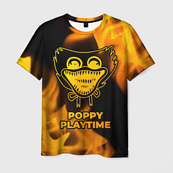 Мужская футболка Poppy Playtime - gold gradient