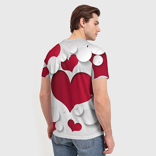 Мужская футболка С любовью для вас / 3D-принт – фото 4