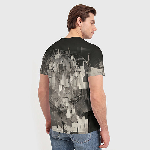 Мужская футболка Девушка потерянная во времени / 3D-принт – фото 4