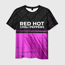 Мужская футболка Red Hot Chili Peppers rock legends: символ сверху
