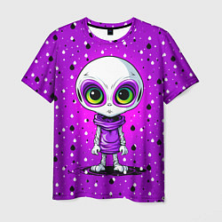 Футболка мужская Alien - purple color, цвет: 3D-принт