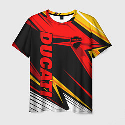 Футболка мужская Ducati - red uniform, цвет: 3D-принт