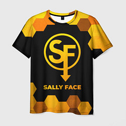 Мужская футболка Sally Face - gold gradient