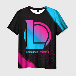 Мужская футболка League of Legends - neon gradient