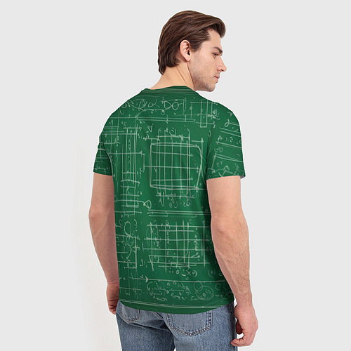 Мужская футболка Школьная доска / 3D-принт – фото 4