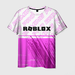 Мужская футболка Roblox pro gaming: символ сверху