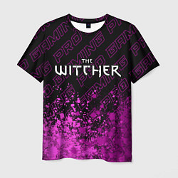 Мужская футболка The Witcher pro gaming: символ сверху