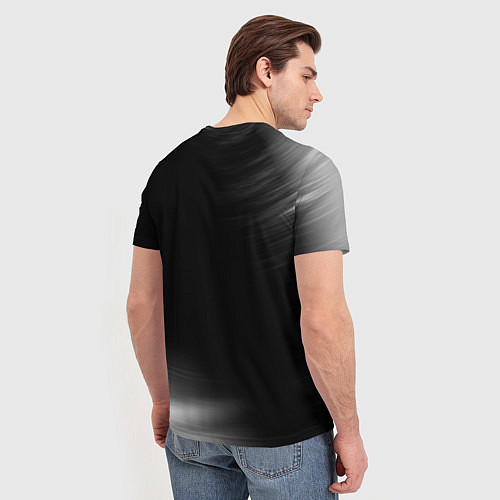 Мужская футболка Babymetal glitch на темном фоне: надпись, символ / 3D-принт – фото 4