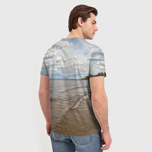 Мужская футболка Озёра России / 3D-принт – фото 4