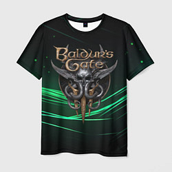 Мужская футболка Baldurs Gate 3 dark green