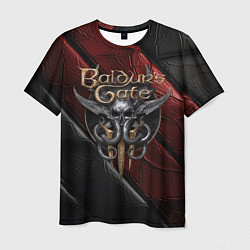 Мужская футболка Baldurs Gate 3 logo dark