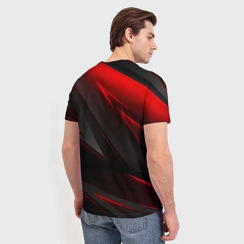 Мужская футболка Baldurs Gate 3 logo geometry / 3D-принт – фото 4