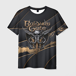 Мужская футболка Baldurs Gate 3 logo dark logo