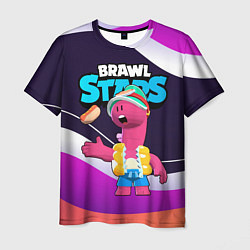 Мужская футболка Даг с хотдогом - Brawl Stars