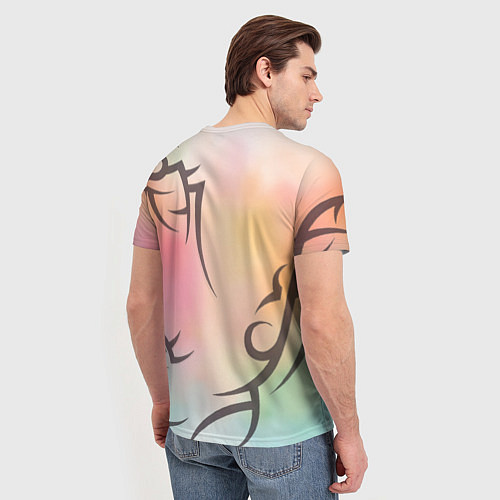 Мужская футболка Трайбл граффити / 3D-принт – фото 4