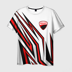Мужская футболка Ducati - абстрактные линии
