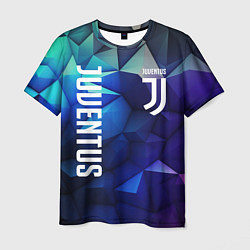 Футболка мужская Juventus logo blue, цвет: 3D-принт