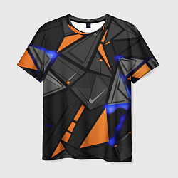 Футболка мужская Orange black style, цвет: 3D-принт