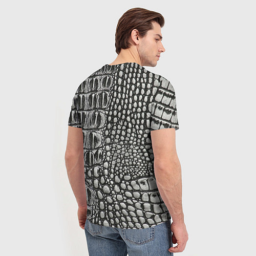 Мужская футболка Кожа крокодила - текстура / 3D-принт – фото 4
