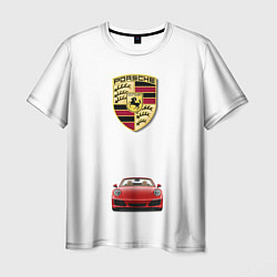 Мужская футболка Porsche car