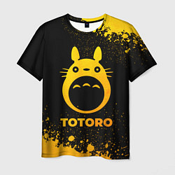 Мужская футболка Totoro - gold gradient