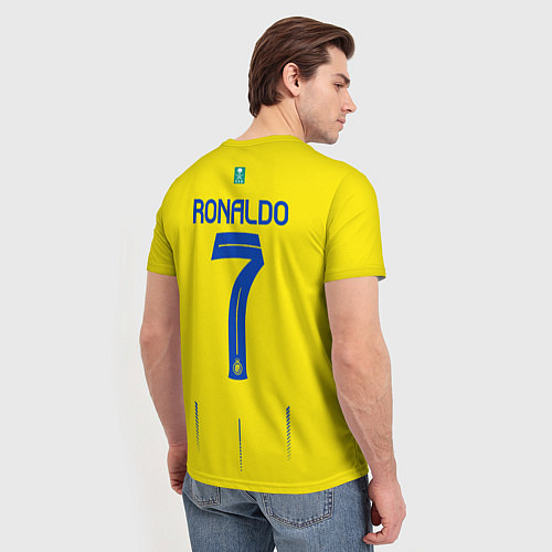 Мужская футболка Криштиану Роналду Аль Наср форма 2324 домашняя / 3D-принт – фото 4