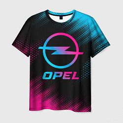 Мужская футболка Opel - neon gradient