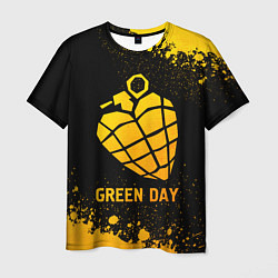 Футболка мужская Green Day - gold gradient, цвет: 3D-принт