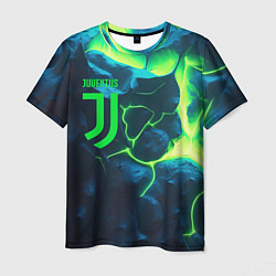 Мужская футболка Juventus green neon