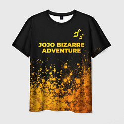 Мужская футболка JoJo Bizarre Adventure - gold gradient: символ све