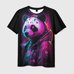 Мужская футболка Panda cyberpunk