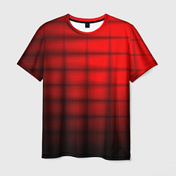 Мужская футболка Просто красно-черная клетка