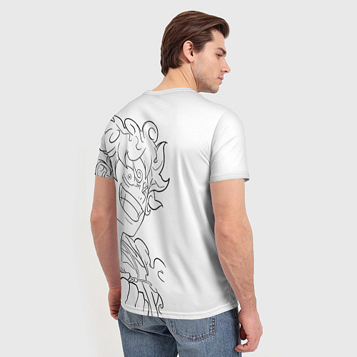 Мужская футболка Ван пис - Луффи гир 5 / 3D-принт – фото 4
