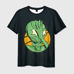 Мужская футболка Alien facepalm