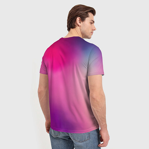 Мужская футболка Футболка розовая палитра / 3D-принт – фото 4