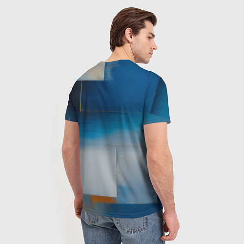 Мужская футболка Синяя палитра / 3D-принт – фото 4