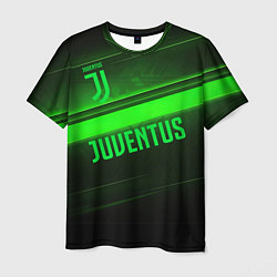 Футболка мужская Juventus green line, цвет: 3D-принт