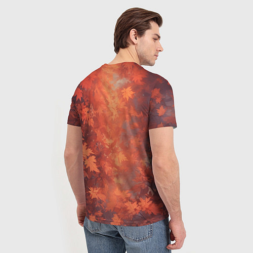 Мужская футболка Ксеноморф в осенней листве / 3D-принт – фото 4