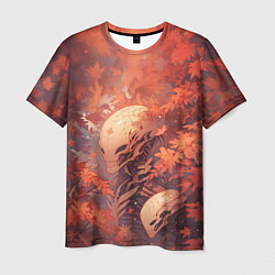 Мужская футболка Ксеноморф в осенней листве