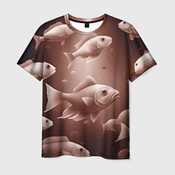 Мужская футболка Косяк рыб