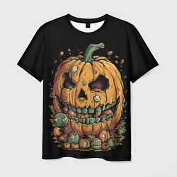 Мужская футболка Тыква для Хэллоуина