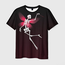 Футболка мужская Скелет фея, цвет: 3D-принт