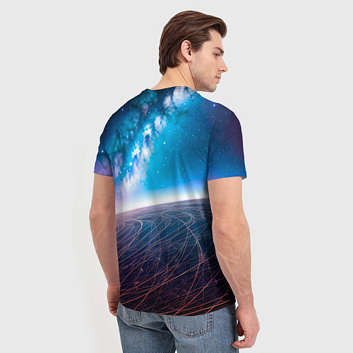 Мужская футболка Удивительный млечный путь / 3D-принт – фото 4